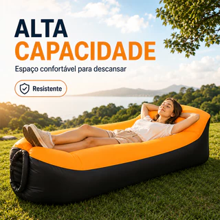 Sofa Inflavel Preguicoso Camping Praia Saco De Dormir Cama Portatil de Acampamento