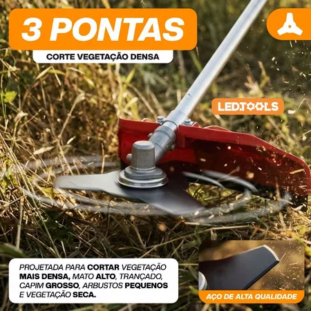 Roçadeira a Gasolina 75cc Profissional 2Tempos Nakasaki Jardim e Agricultura