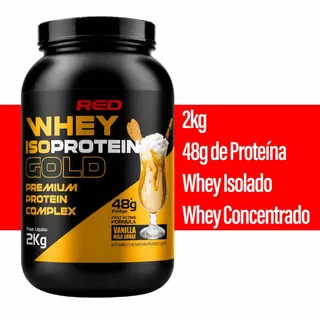 Whey Isoprotein Gold 2kg - Red Series - Whey Protein Isolado + Concentrado - Original - Envio Imediato