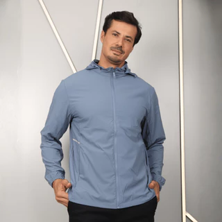Jaqueta Masculina Corta Vento Poliamida Leve para Uso Casual, Caminhadas e Atividades ao Ar Livre