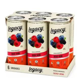 ENERGETICO LEGACY FRESH BERRIES 355ML KIT 6 UNIDADES