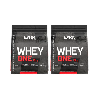 Kit 2x Whey Protein One Refil 900g Dark Lab - Proteina com BCAA, Glutamina, Arginina