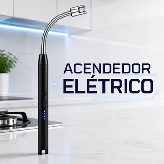 Acendedor Elétrico De Fogão Isqueiro De Plasma Recarregável USB Flexível Para Velas Churrasco Cozinha Sem Gás