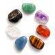 Kit 7 Pedras 7 Chakras Cristais Naturais Grandes Reiki Equilíbrio Energético Yoga Meditação