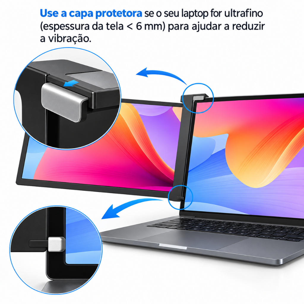 Monitor Triplo Portátil 14