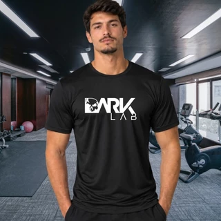 Camiseta Dry Fit Masculina Dark Lab Academia Treino Musculação Crossfit Esportiva Poliéster Respirável