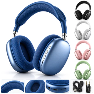 Fone de Ouvido Bluetooth P9 Wireless Headphone Estéreo HD com Rádio FM Cartão SD AUX