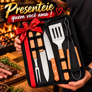 Kit Churrasco 4 Peças Personalizado Na Madeira para o seu Pai, Marido e etc...