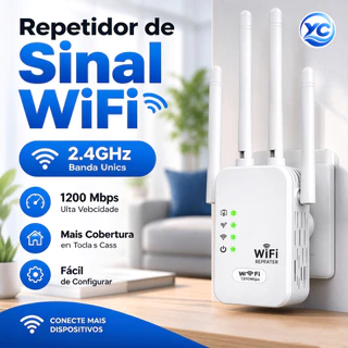 Amplificador de sinal Wi-Fi repetidor e roteador sem fio rede sem fio através da parede Dupla pressão 2.4Ghz ZJQ