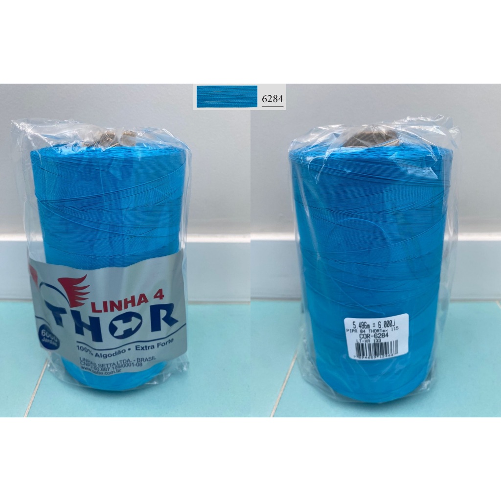 Linha Para Pipa Fio 4 Thor - 6.000 Jardas - Tex 115 - Setta