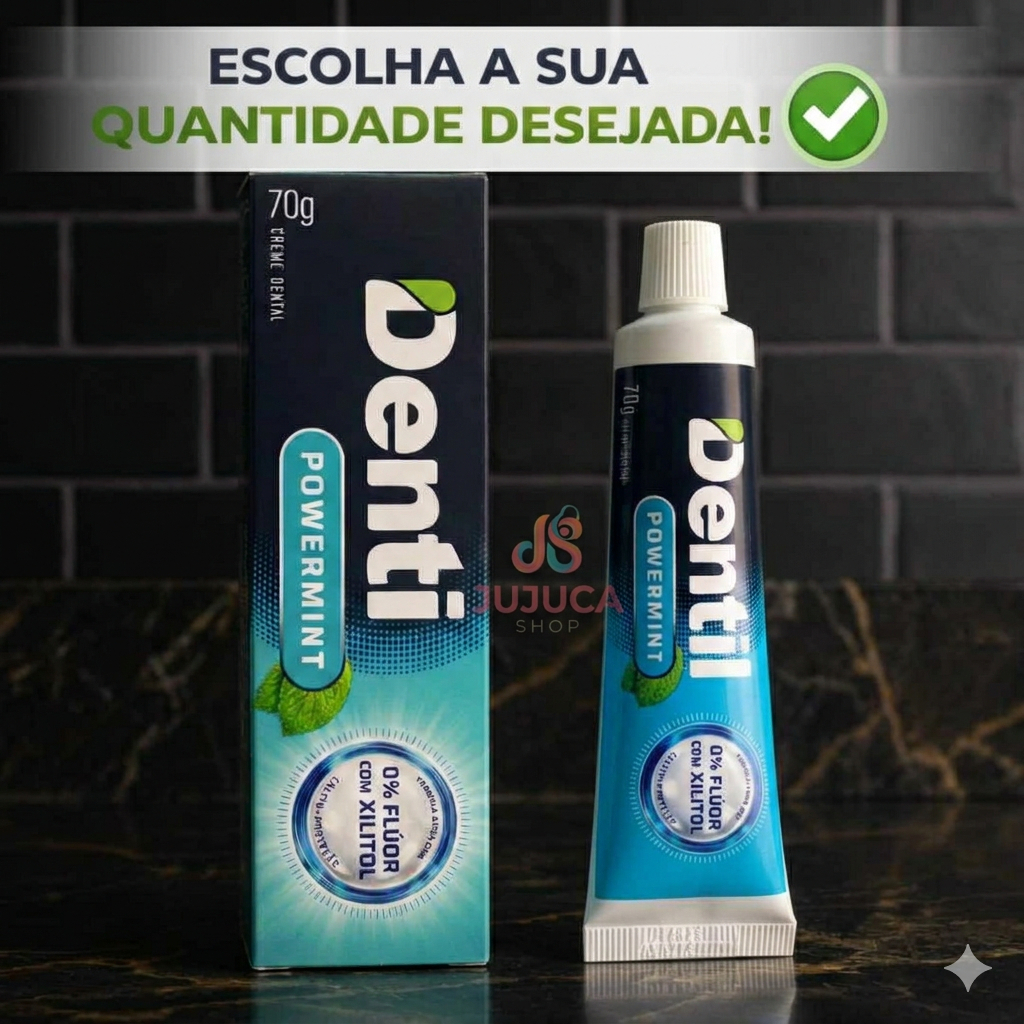 CREME DENTAL DENTIL SEM FLUOR COM XILITOL 70G ADULTO | Shopee Brasil
