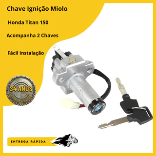 Chave Ignição Miolo Honda Titan 150 2004 2005 2006 2007 2008 em Oferta na Shopee