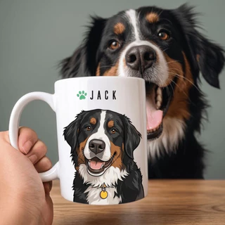 Caneca Porcelana Personalizada Com A Foto Do Seu Pet