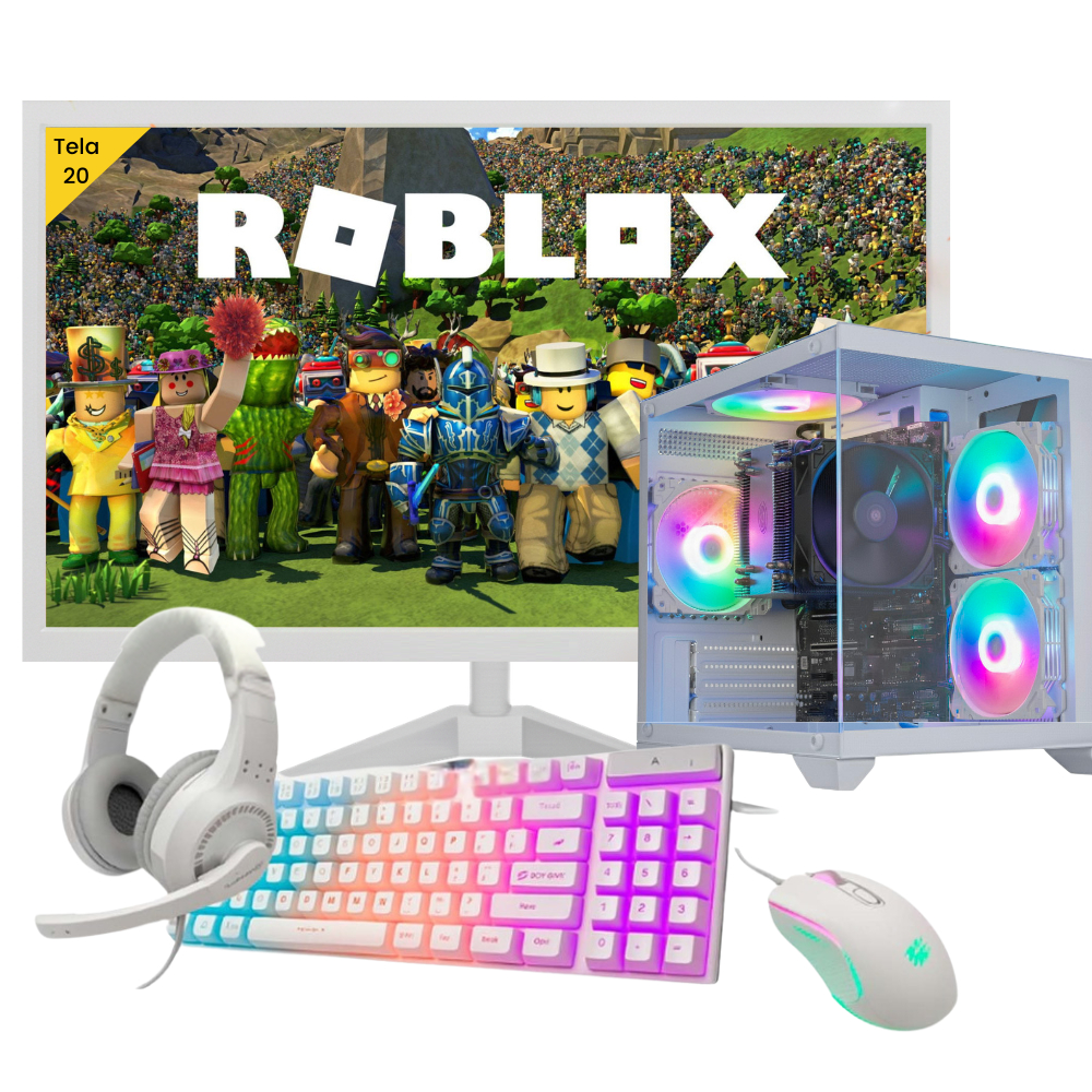 Pc Gamer Completo Aquário RGB Intel core I7, 16gb Ram, 240ssd