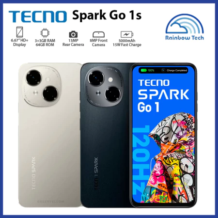 SMARTPHONE TECNO SPARK GO 1S 4G 64GB 3GB 3GB RAM 6 6 90HZ