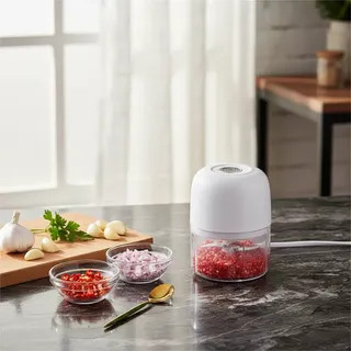 Mini Processador Triturador Sem Fio Elétrico 250ML De Alimentos Para Legumes Alho Gengibre Espremedor De Alho — foto 7 — Achou Levou Brasil
