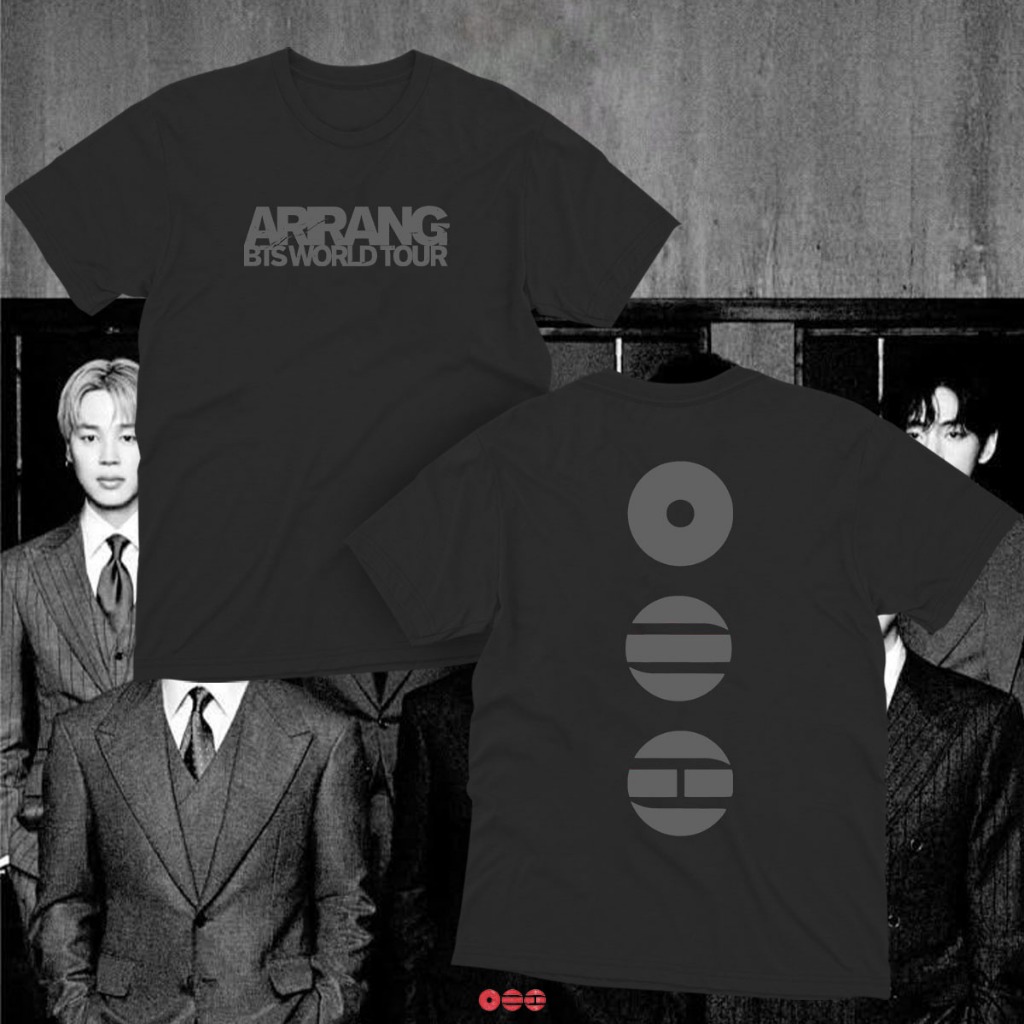 Camiseta Arirang Bts World Tour - Merch 2026 Frente + Costas Kpop
