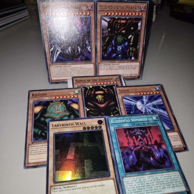 Combo de Cartas - Guardião do Portão, Suijin, Kazejin, Sanga do