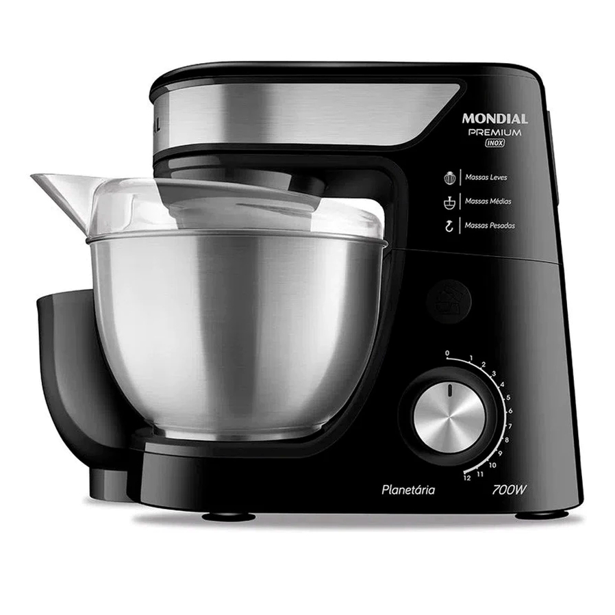 Batedeira Mondial Planetária Premium Bp-02p-b-ti Preto/Inox 