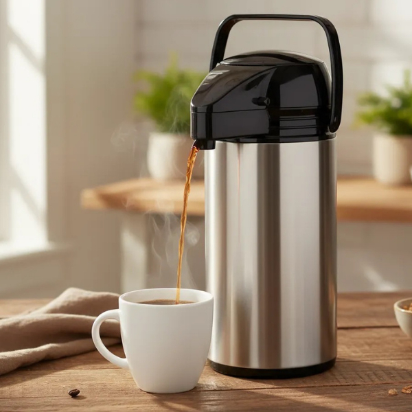 Garrafa Térmica De Café Airpot Inox 1,9 Litros De Pressão Ap