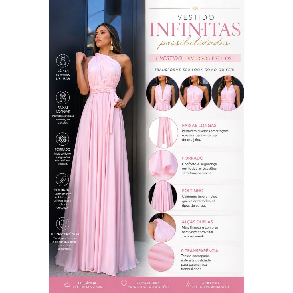 Vestido longo multiformas (infinity) — foto 2