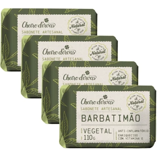 Kit 2 Unidades: Sabonete BARBATIMÃO em Barra 110g Cheiro de Ervas