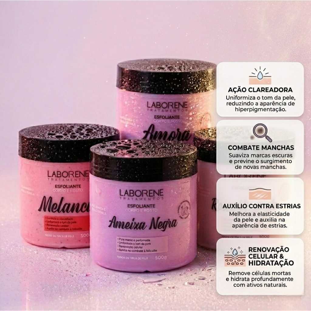 Esfoliante corpo e rosto clareador 500 g — foto 2