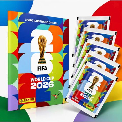 Kit Álbum Copa Do Mundo FIFA 2026 Brochura + 70 Figurinhas 10 Pacotes Colecionáveis Originais — foto 1 — Achou Levou Brasil