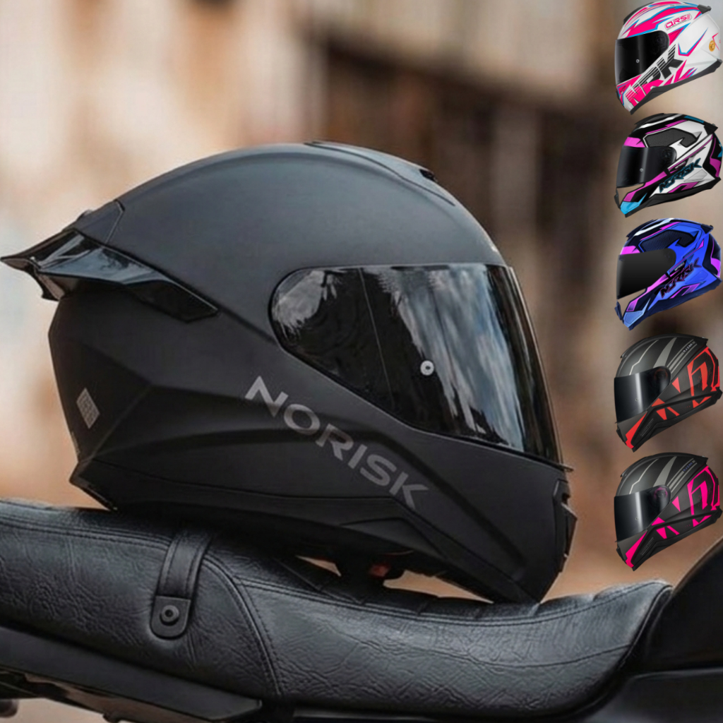 CAPACETE NORISK RAZOR FEMININO MASCULINO ESPORTIVO NARIGUEIRA ALTA