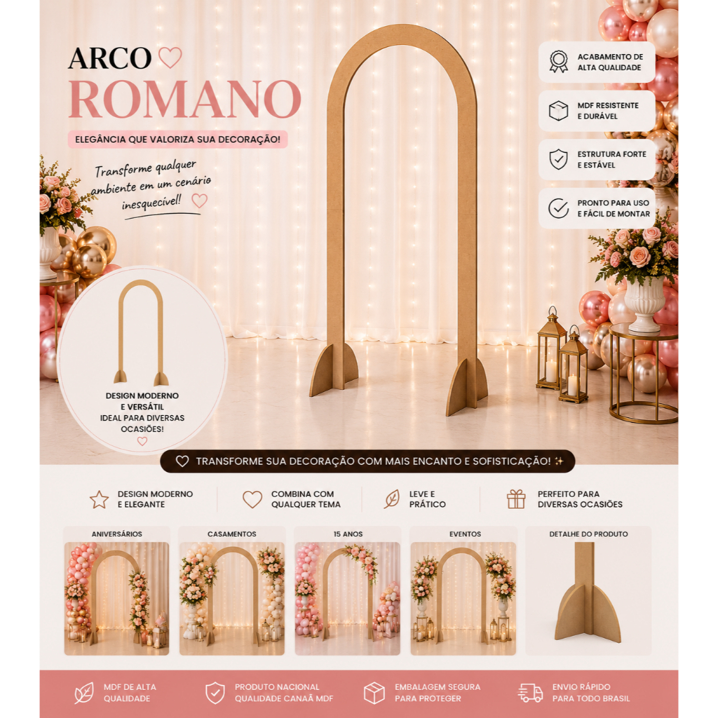 Arco Romano em Promoção na Shopee Brasil 2026