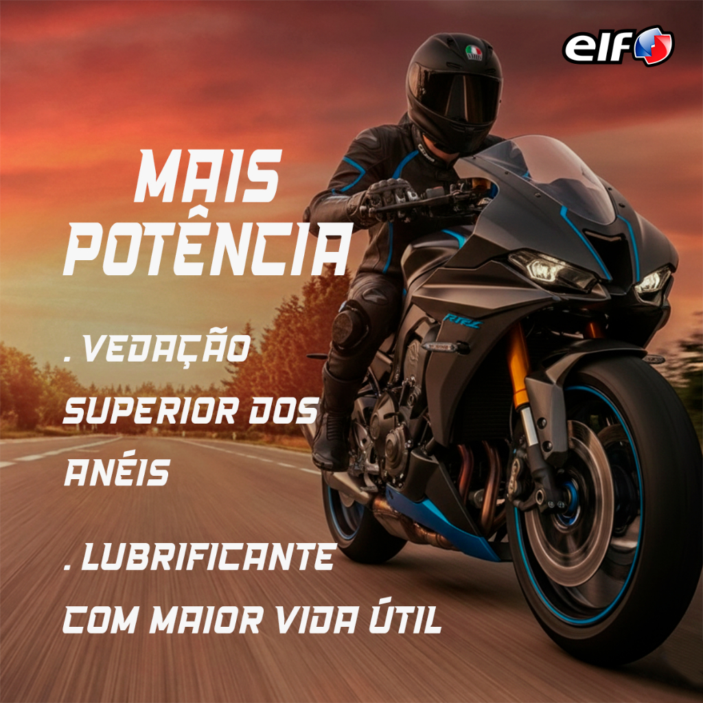 Óleo Para Moto 15w-50 Semissintetico Elf Moto 4 Road | Shopee Brasil