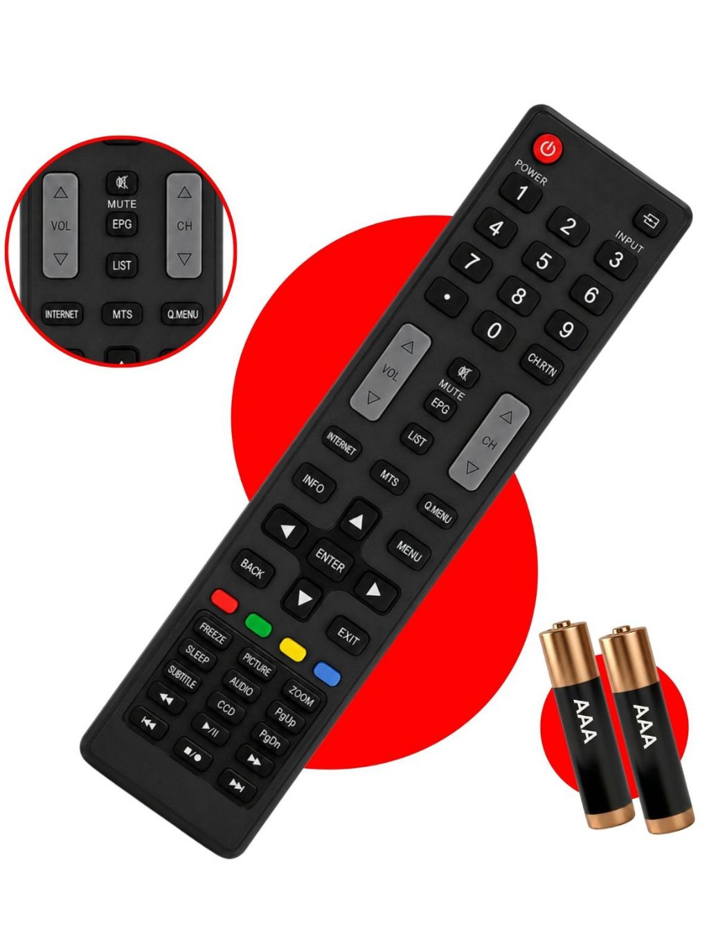 Controle Remoto Tv Semp Toshiba LCD LED Smart Compatível CT6710