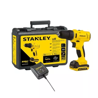 Parafusadeira Furadeira STANLEY SCH121S1K Com Bateria, Carregador e Maleta 110V