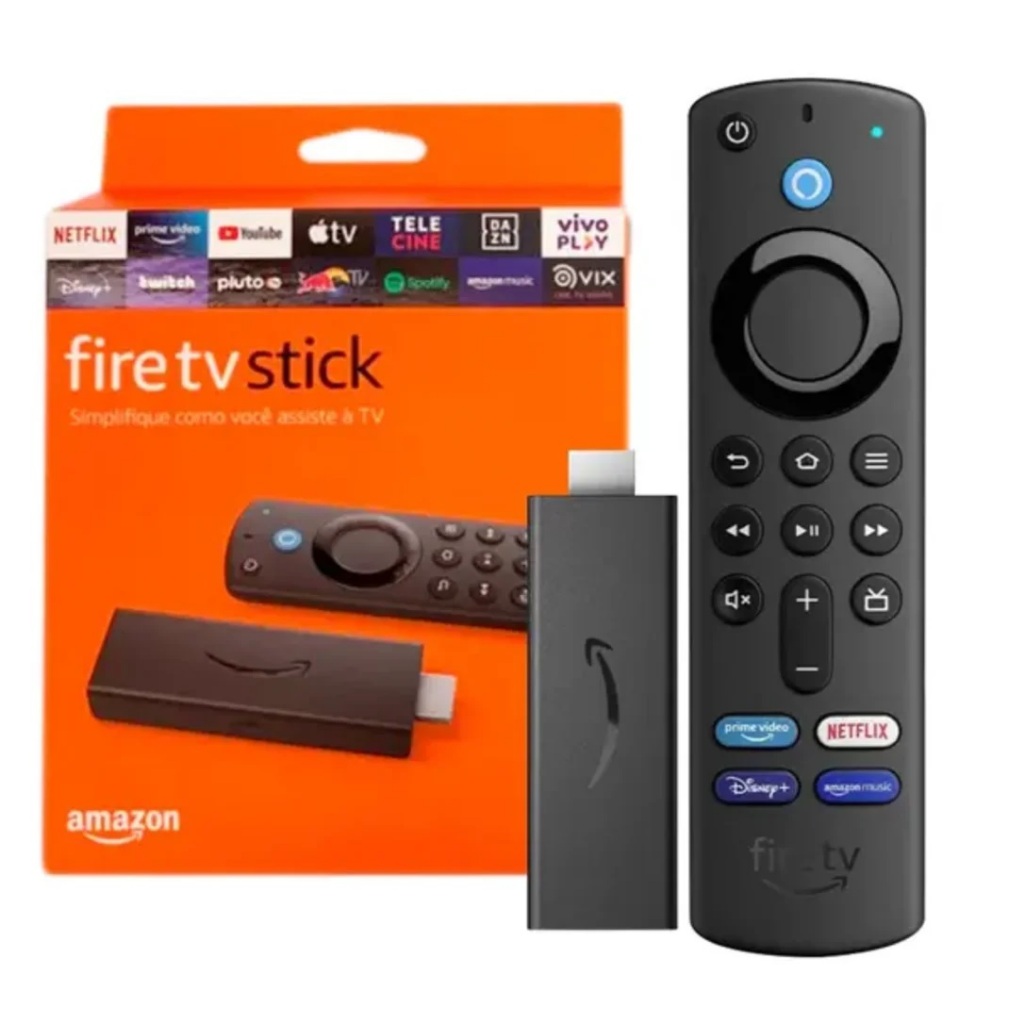 Amazon Fire Tv Stick 4k 2ª geração - 2gb Ram C/ Alexa - Lançamento