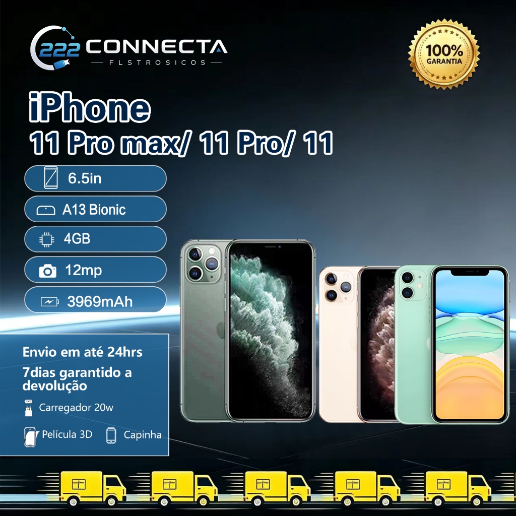 iPhone 11/11 Pro/ 11 Pro Max 64GB/128GB/256 Gb 100% Original Com
