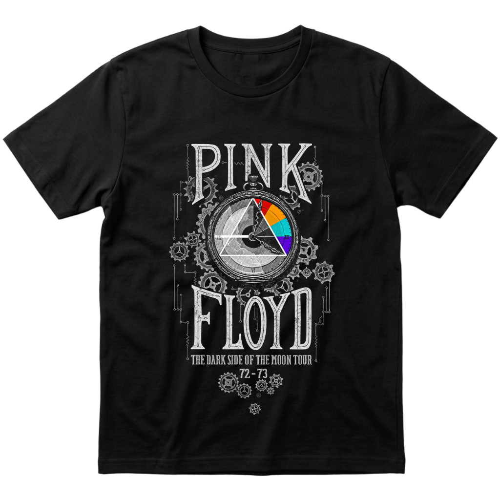 Camiseta Pink Floyd The Dark Side Of The Moon Tour 72-73 Rock