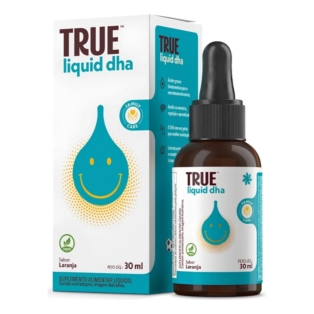 Multivitamínico Dha Liquido 30 Ml True Source Sabor Laranja