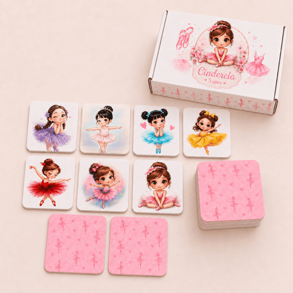 Jogo da Memória Personalizado para Festas — Bailarina