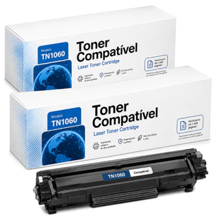 Kit 3 Toners TN1060 Compatível Brother HL1212W DCP1512 DCP1617NW MFC1910W Alto Rendimento 1000