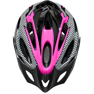 Capacete Ciclismo MTB BYORN Preto Rosa com Viseira Tamanho G
