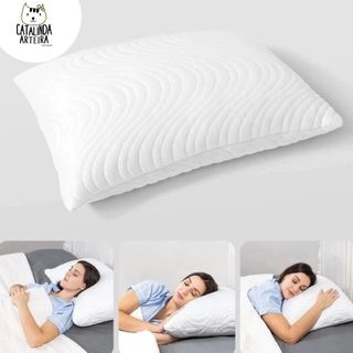 Kit 4 Travesseiro Fibra de Bambu Alto Firme Tradicional Antistress 70x50cm