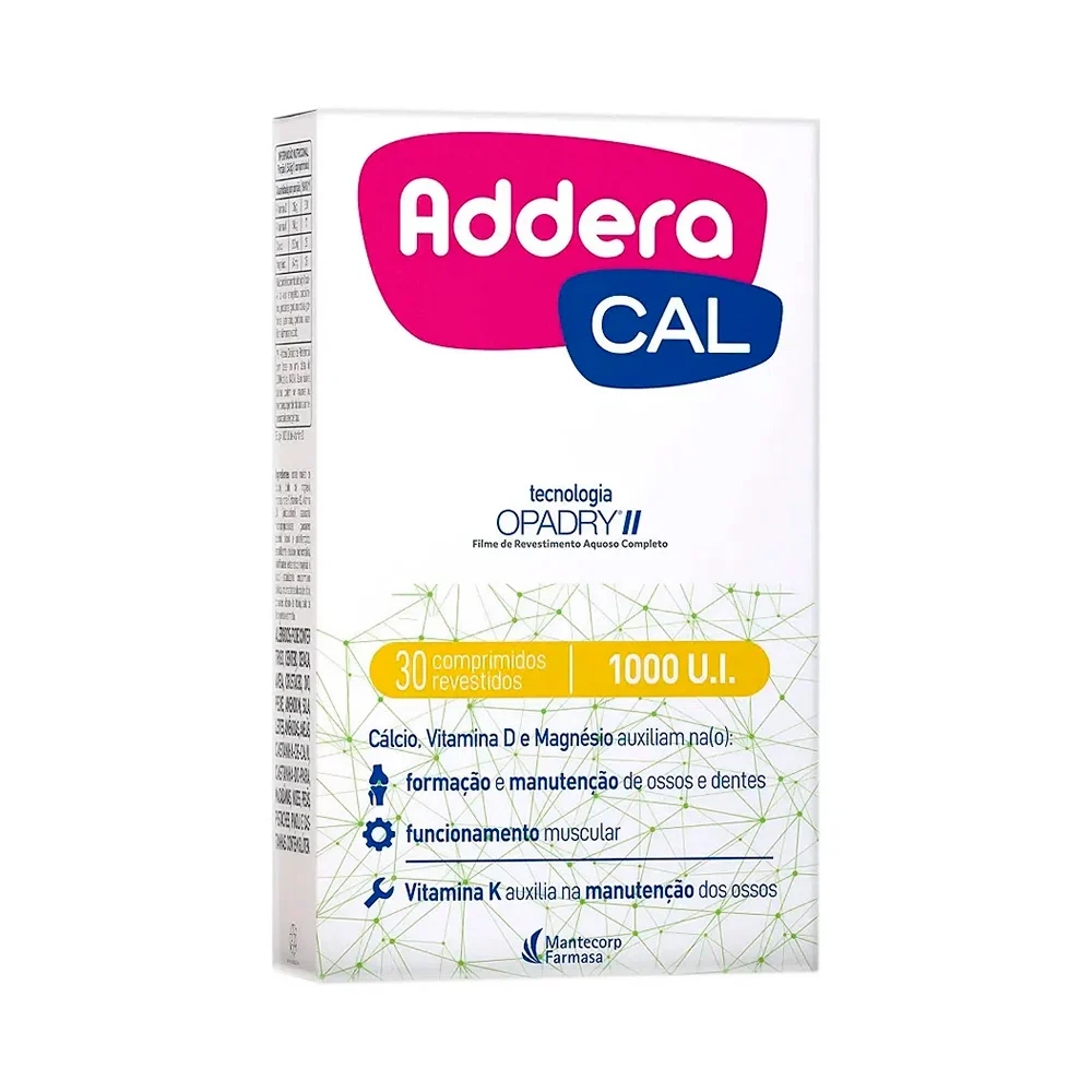 Addera Cal 1.000UI com 30 Comprimidos Revestidos | Shopee Brasil