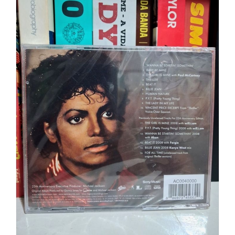 CD Michael Jackson Thriller 25 anos ORIGINAL/LACRADO | Shopee Brasil