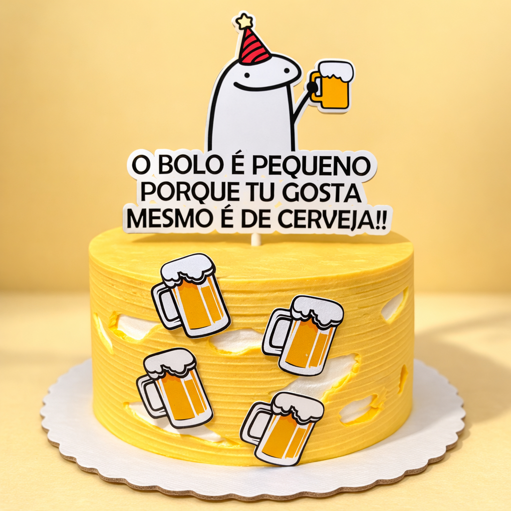 TOPO DE BOLO PERSONALIZADO - CERVEJA FLORK | Shopee Brasil
