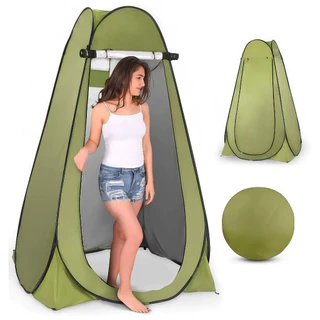 Barraca Camping Iglu 150x150x190cm, Trocador e Banheiro Portátil com Bolsa - Para Praia e Acampamento