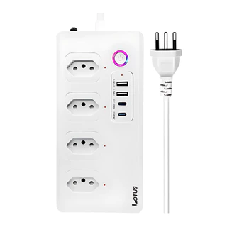 Plug Múltiplo De Tomada Inteligente Wi-Fi Plus Lotus