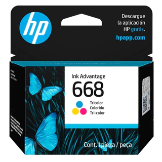 Cartucho de Tinta HP 668 Original para HP DeskJet Ink Advantage 2975 - CX 1 UN