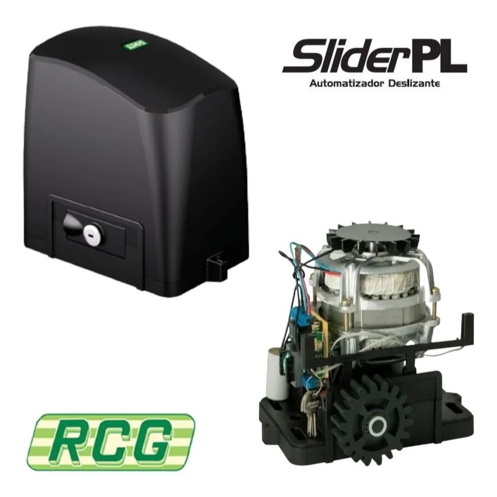 Motor maquina RCG PL 300 para portao deslizante 300kg 127v ou 220v - com ou sem cremalheira