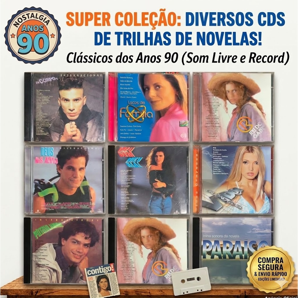 Diversos CDs de Trilhas de Novelas / Monte seu lote pague