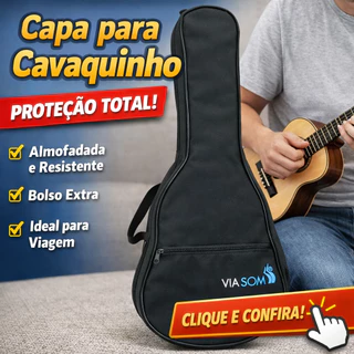 Capa Bag Simples P/ Cavaco Cavaquinho Com Alça Tira Colo em Oferta na Shopee